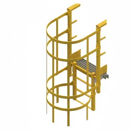 Лестница из FRP-клетки